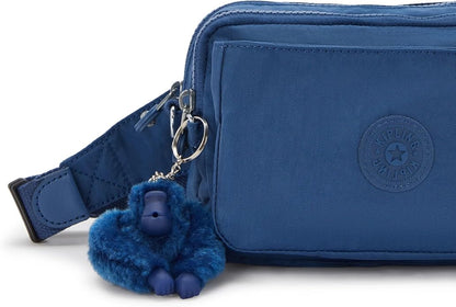 Kipling Women’s Abanu Multi Crossbody Bag, Lightweight, Adjustable Nylon Waist Pack with Multi-Compartment Zip Pockets