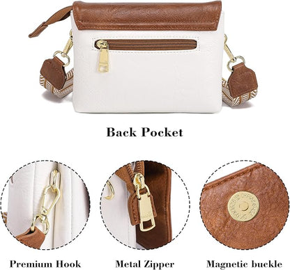 MINICAT RFID Blocking Small Crossbody Bags for Women Vegan Leather Mini Travel Purses Cell Phone Purse Cross Body Bag