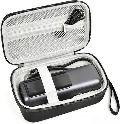GWCASE Power Bank Travel Case, Custom Fit for Anker 25000mAh Portable Charger A1695 / Zolo 165W, Shockproof Hard Shell Storage Box with Inner Tray & Carry Strap (Black)