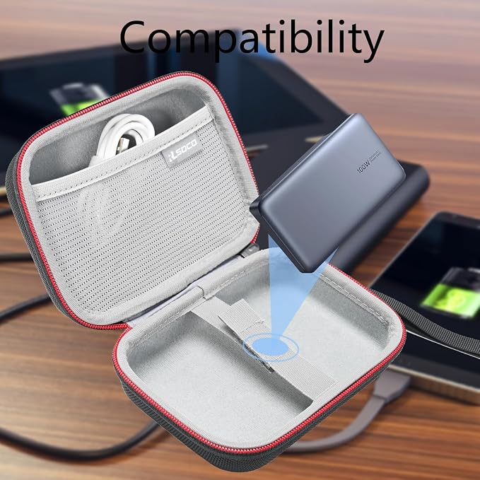 RLSOCO Travel Case for UGREEN 20000mAh 100W Power Bank | Compact Design with YKK Zipper & Scratch Protection (Case Only)