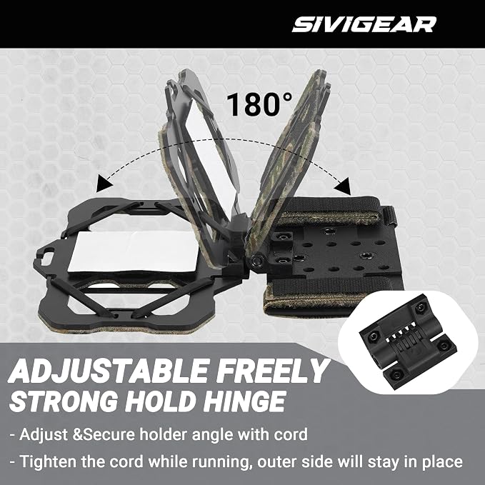 Tactical Phone Holder,Plate Carrier Phone Mount Not Block the Phone Camera Molle Phone Holder for Hunting,Duty,Hiking