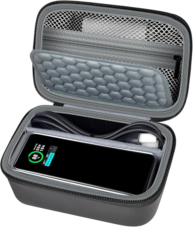 Case Compatible with Anker Prime Power Bank, 27,650mAh/ for Anker Prime Power Bank 20,000mAh Portable Charger with 100W Charging Base, Battery Pack Power Station Organizer, Hold Cable and Charger