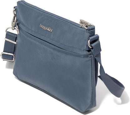 Baggallini womens Securtex Anti-theft Memento Crossbody Bag