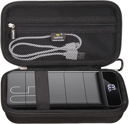 Aproca Case Compatible with Morfec Power Bank Fast Charging 50000mAh 22.5W Portable Charger, Portable Hard Storage Bag for Accessories (Case Only)