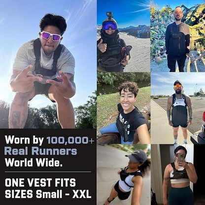 MVRK Water Resistant Running Vest Chest Pack, Phone Holder for Running, Lightweight Training Pack with Reflective Detail