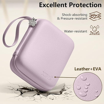 Charger Case for Macbook, Portable Tech Electronic Organizer Bag, Small Travel Storage Pouch for Laptop Accessories, MacBook Power Adapter, Charging Cords, USB Drives, Power Bank (Purple, L)