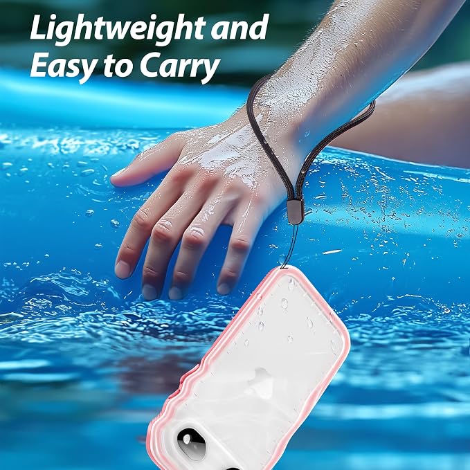 SPORTLINK for iPhone Air Case, IP68 Waterproof Military Protective Full Body Heavy Duty Shockproof 360 Sealed Dustproof with Camera Screen Protector Phone Cover for iPhone Air 6.5" Pink