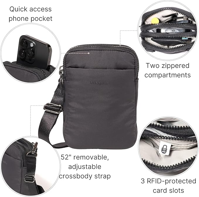 Baggallini Women's Modern Take Two Rfid Crossbody