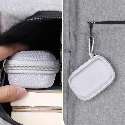 khanka Hard Travel Case with Anker 621 Nano Power Bank,5,000mAh Portable Charger,Case Only (White)