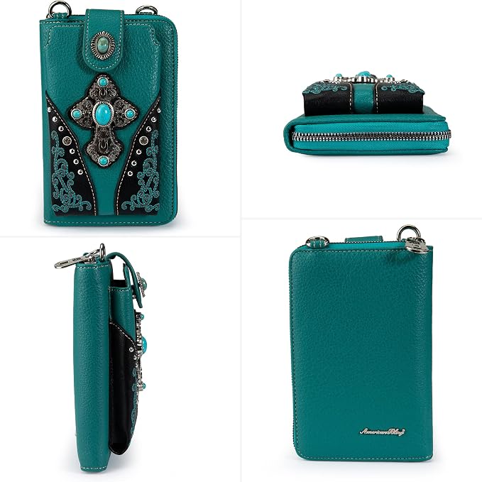 Montana West Small Crossbody Bags for Women Western Handbag with Cash Slots