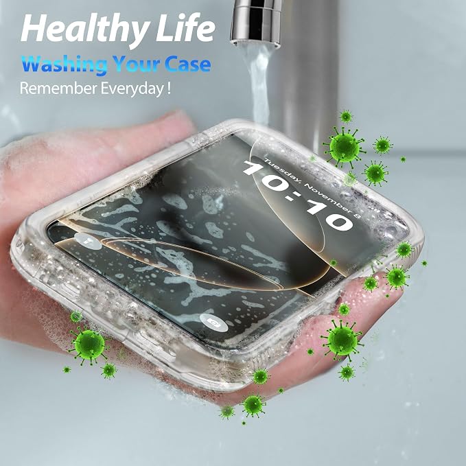 SPORTLINK for iPhone 16 Pro Max Case - IP68 Waterproof Military Protective Full Body Heavy Duty Shockproof 360 Sealed Dustproof with Screen Protector Cover for i Phone 16 Pro Max 6.9" Frosted Clear