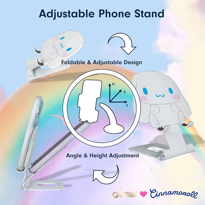 Sonix x Sanrio Character Phone Stand | Adjustable Cell Phone Holder, Desk Stand, Dock | Cinnamoroll