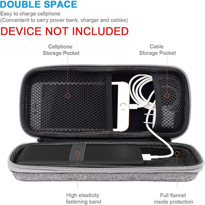 SKYNEW Powerbank Hard Travel Case Compatible RAV Power 26800/20100/20000mAh, Anker Power Core 26800mAh/ PowerCore +26800mAh, ROMOSS 30000mAh, Miady Charger, Ekrist, Lab599 Tx500 Radio(Light Grey)