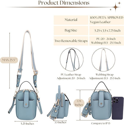 Mali+Lili Gail Vegan Leather Multi Compartment Crossbody Bag