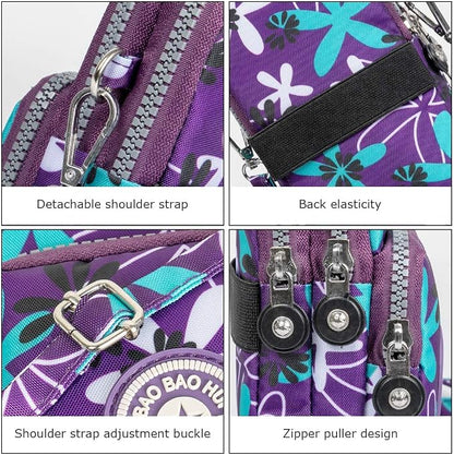 Sports Armband Outdoor Sweat-Proof Running Armbag Cross-Body Shoulder Casual Wallet Purse Gym Fitness Cell Phone Bag Key Holder for iPhone 13 Pro/ 12 Pro/Xs Max/Xr,Galaxy S10 Plus, P30 Pro(#18)
