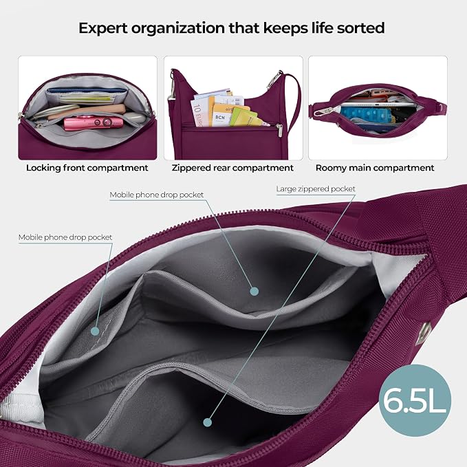 Travelon Anti-Theft Classic Essential Messenger Bag