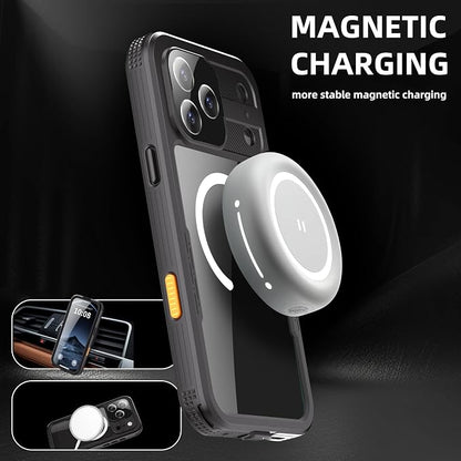 Losin Compatible with iPhone 17 Pro Max Waterproof Case, [Compatible with MagSafe] [Built-in Screen Protector], Full Body Protection Military Grade Shockproof Case, Black