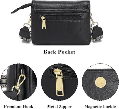 MINICAT RFID Blocking Small Crossbody Bags for Women Vegan Leather Mini Travel Purses Cell Phone Purse Cross Body Bag