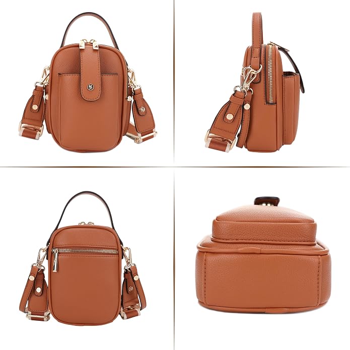 Mali+Lili Gail Vegan Leather Multi Compartment Crossbody Bag