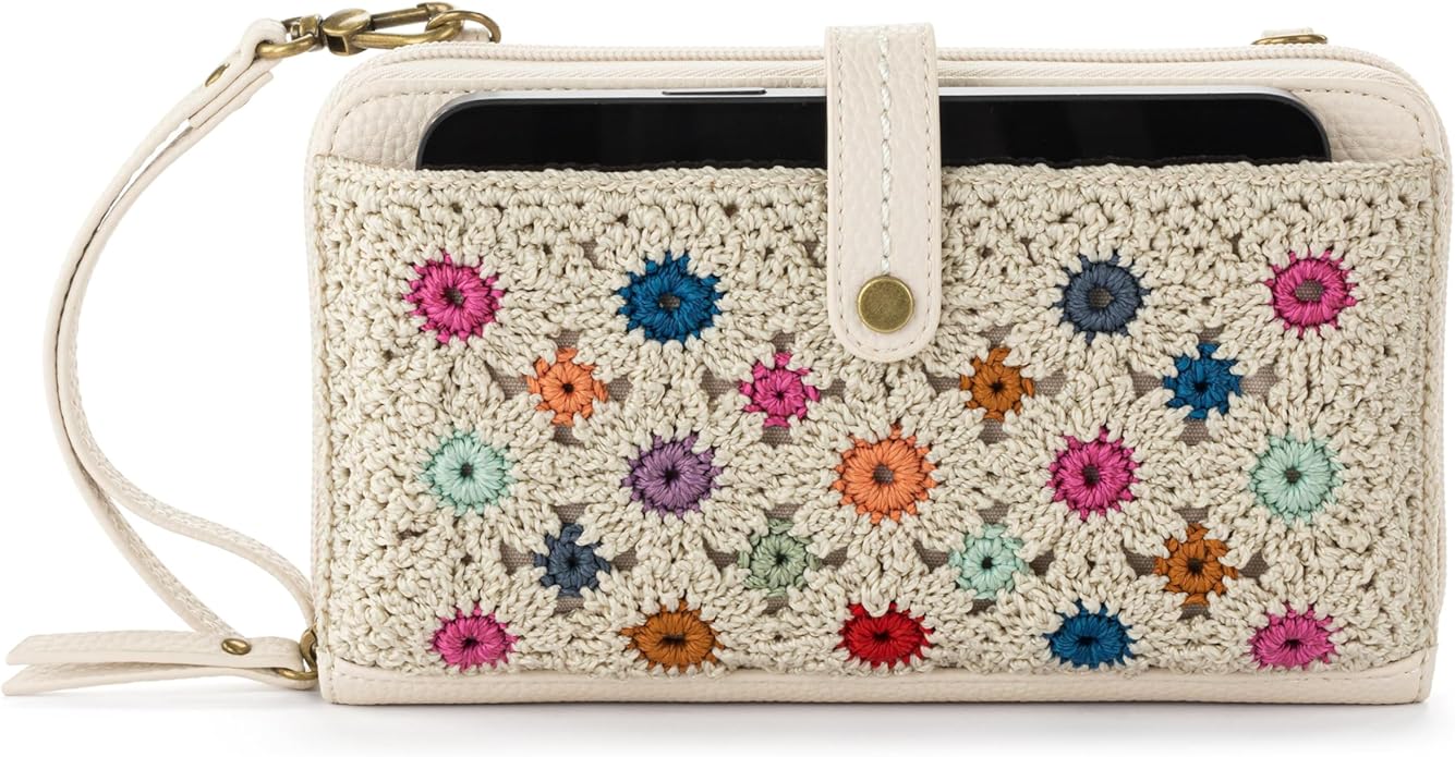 The Sak Iris Smartphone Crossbody Purse - Small Women's Cellphone Bag & Wallet For Everyday- Convertible Wristlet With Zipper