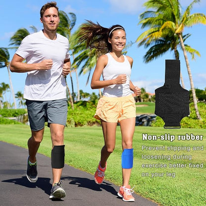 Bonuci 3 Pack Cell Phone Leg Strap Leg Phone Holder Calf Band Armband Ankle Wallet with Adjustable Non Slip Strap for Women Men Running, Walking, Equestrian, Motorcycle or Hiking