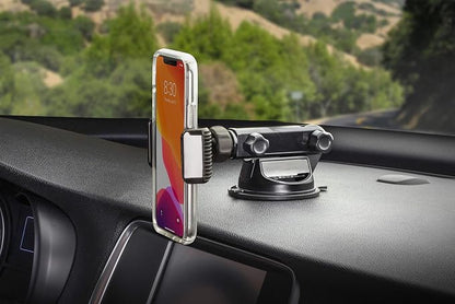 Scosche UH4WDEX2-SP Extendo Mount Car Phone Holder Windshield / Dashboard | StickGrip Base | Telescoping Adjustable Arm | Black
