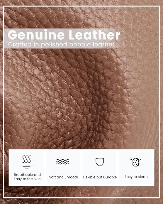 befen Genuine Leather Small Crossbody Bags for Women, Cell Phone Cross body Purse Bag with RFID Blocking Card Slots
