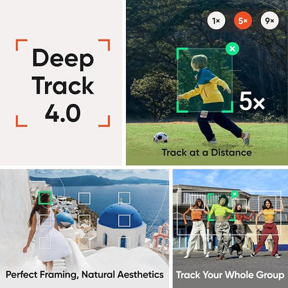 Insta360 Flow 2 Pro White - Industry-First AI Phone Gimbal with Apple DockKit, Pioneering 360º Pan Tracking, Free Tilt, Built-in Tripod/Selfie Stick, Portable Vlog/Travel Stabilizer
