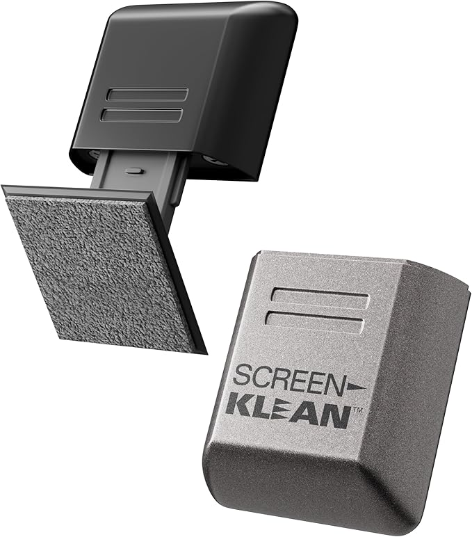 ScreenKlean Tablet Screen Cleaner - Compatible with iPad, Android & Amazon Tablet - with Carbon Microfiber Tech-Electroplated Silver-1 Count (Pack of 1)