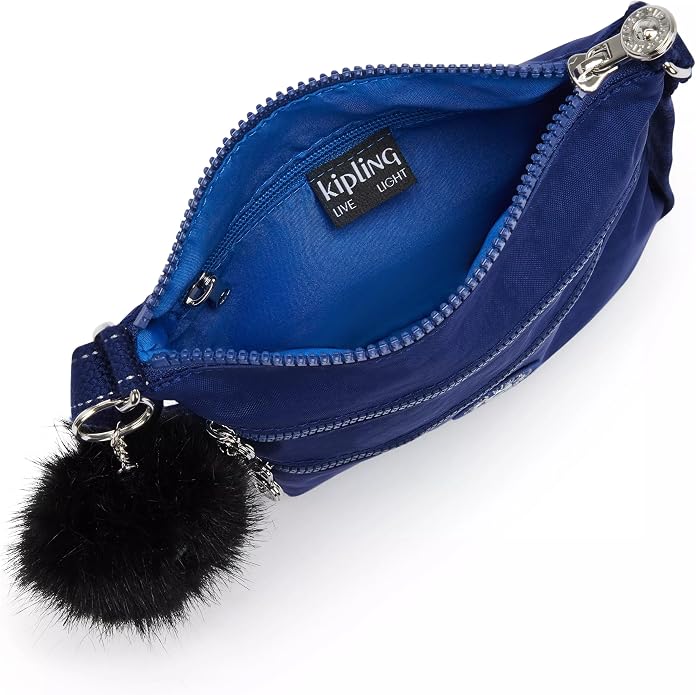 Kipling Women’s Abanu Multi Crossbody Bag, Lightweight, Adjustable Nylon Waist Pack with Multi-Compartment Zip Pockets
