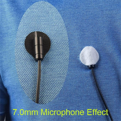 Sticky Circles, No-Residue Mini Windshield Undercovers for Hiding Lavalier Lapel Microphones On Clothes to Reduce Wind Noise, Pack of 40 Sticker, 20 Fabric Circle of Each Black and White
