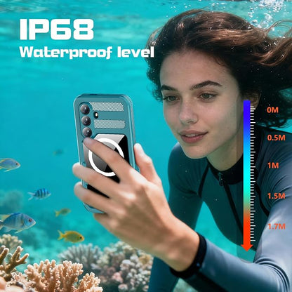 Losin Compatible with Galaxy S26 Plus Case Waterproof Magnetic [Compatible with MagSafe] [Drop Protection] [IP68 Underwater] Full Body Shockproof Protective Phone Case, Teal