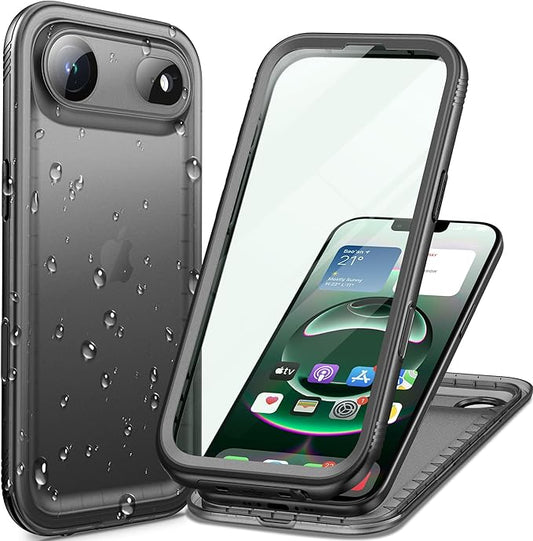 Cozycase TOP Waterproof Case for iPhone Air - Military Heavy Duty 360 Shockproof Full Body with Screen Camera Protector Double IP68 Water Dust Drop Proof Hard Rugged Tough Front Back Slim Cover
