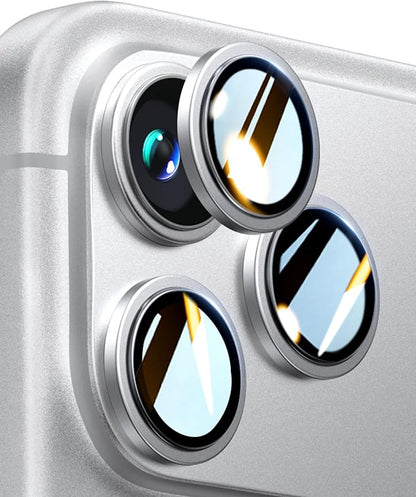 UltraGlass UNBREAK TOP 9H+ Glass for iPhone 17 Pro Max, 17 Pro Camera Lens Protector [NO.1 Military Grade Shatterproof] iPhone 17 Pro Max Camera Protector, 17 ProMax Lens Screen Cover, Silver