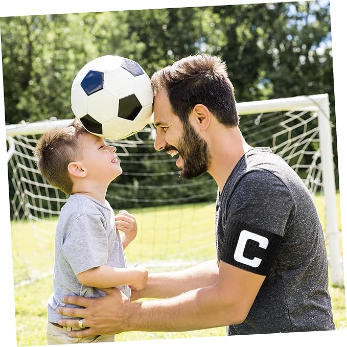 Football Accessories Arm Bands Soccer Captain Armband Adjustable C Armband Football Captain Arm Band for Team Sports (Random Letter Color) Football Accessories Arm Bands