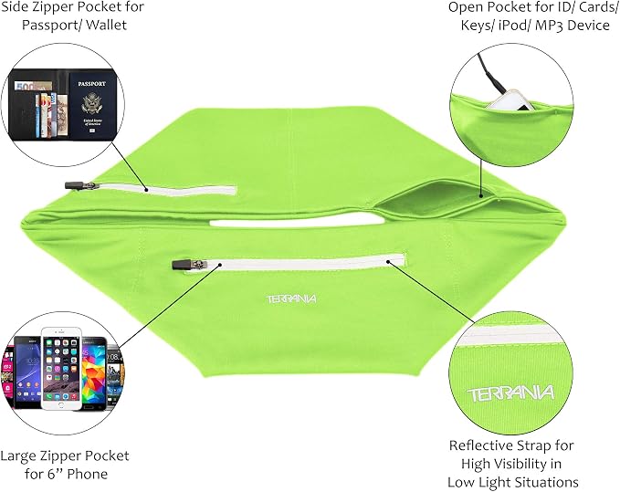 Unisex Running Belt Fanny Pack for iPhone X 6 7 8 Plus 11 12 13 Pro X XR XS, Runner Workout Belt Waist Pack for Women and Men Walking Fitness Jogging Travel