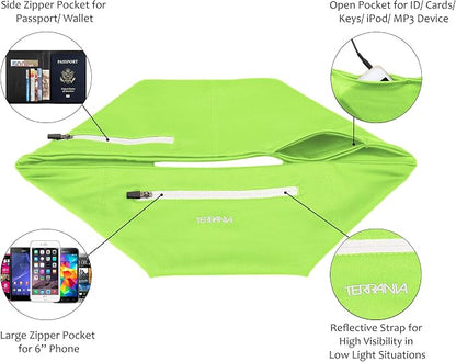 Unisex Running Belt Fanny Pack for iPhone X 6 7 8 Plus 11 12 13 Pro X XR XS, Runner Workout Belt Waist Pack for Women and Men Walking Fitness Jogging Travel