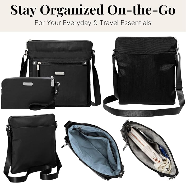 Baggallini womens Go Bagg With Rfid Phone Wristlet