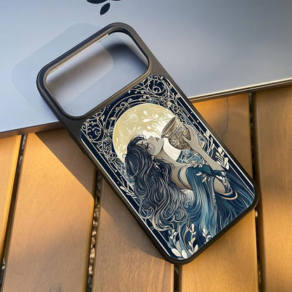 Constellation Series - Aquarius Designs Magnetic for iPhone 17 pro max Case, Tarot Style Model Glass Phone Cover, Compatible with Magsafe - fits iPhone 17 pro max Case for Women