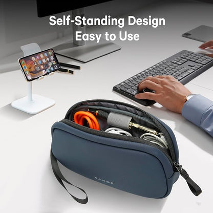 BANGE Cable Organizer Travel Case, Tech Pouch for Traveling Accessories, Carry Storage for Cords, Charger, Adapter, Cables, Power Bank