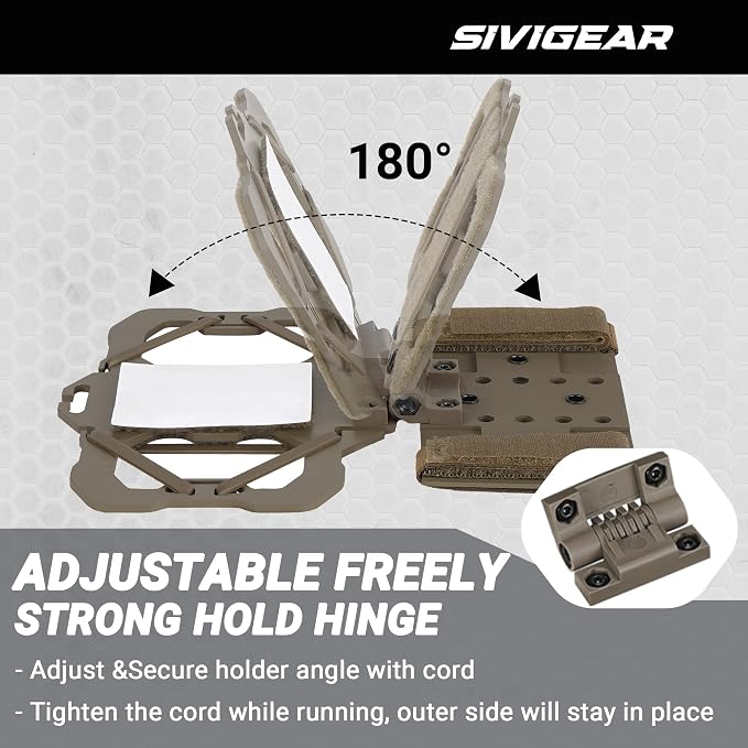 Tactical Phone Holder,Plate Carrier Phone Mount Not Block the Phone Camera Molle Phone Holder for Hunting,Duty,Hiking