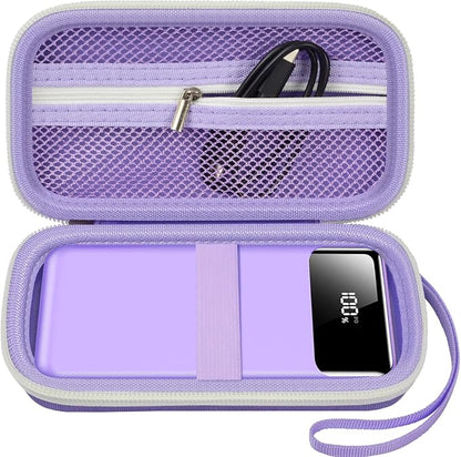ANKHOH Portable Bank Charger Case for Charmast for VRURC for OHOVIV for SABANI for YILANS for CFIAI for LOVELEDI for RGVOTA for Miday for RONEGN for POIYTL for IAPOS Fast Charging Battery(Purple)