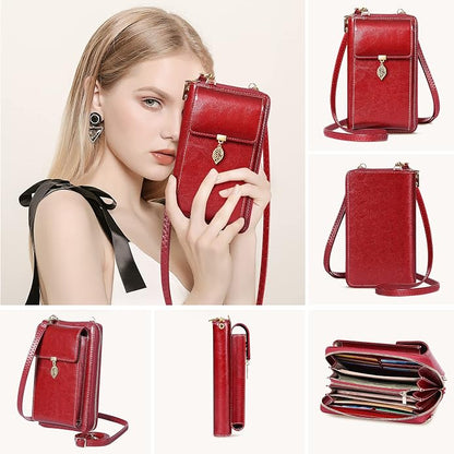 HUANLANG Small Crossbody Phone Bags for Women Leather Cell Phone Purse Wallet | Small, Cell Phone