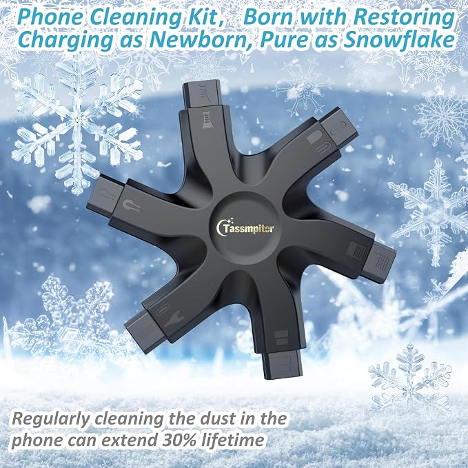 for iPhone Cleaning Kit Phone Port Cleaner, Cleaner Kit for AirPod iPhone Pro Max, Cleaning Putty for Cell Phone Charging Port Lightning Charger Connector Cable Speaker, Repair Restore Tool