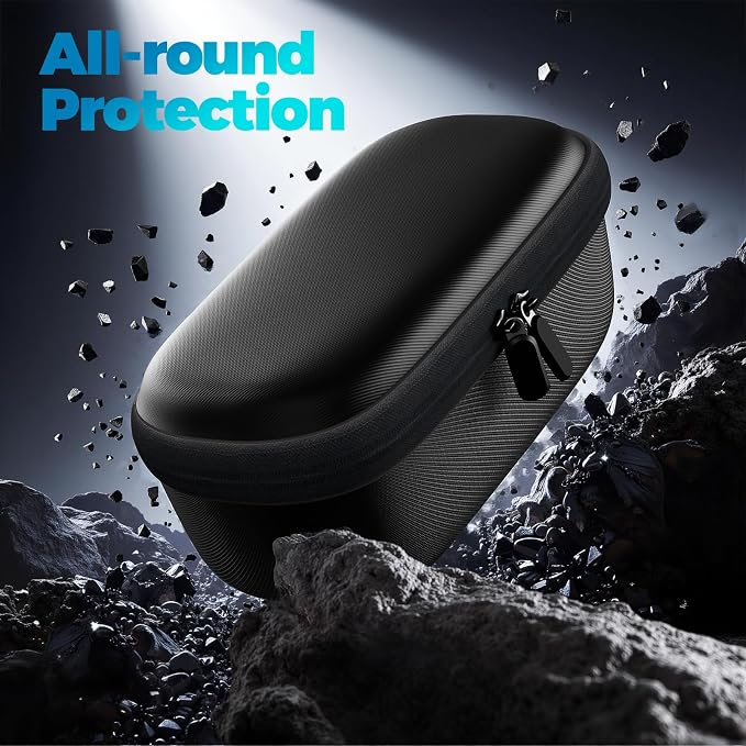 ProCase Hard Carrying Case for Anker 737 Power Bank 25000mAh 165W -Black | Zippered Travel Storage Organizer, Mesh Pocket for Cables & Accessories, Portable Charger Bag