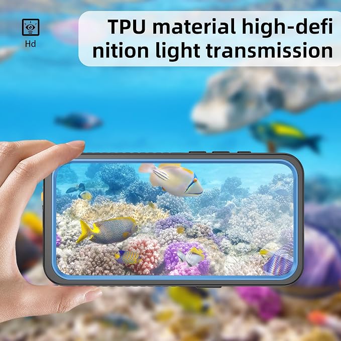 ANTSHARE for iPhone 16E Case, IP68 Waterproof with Built-in Screen Protector&Lens Protector [14FT Military Shockproof] Full Body Heavy Duty Protective Phone Case for iPhone 16E, Blue