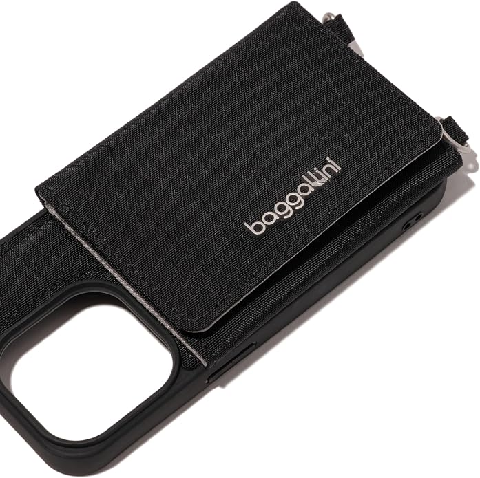 Baggallini On The Go iPhone Card Case Crossbody - Lightweight iPhone Case Designed for iPhone 13, iPhone 14, iPhone 15 and iPhone 15 Pro