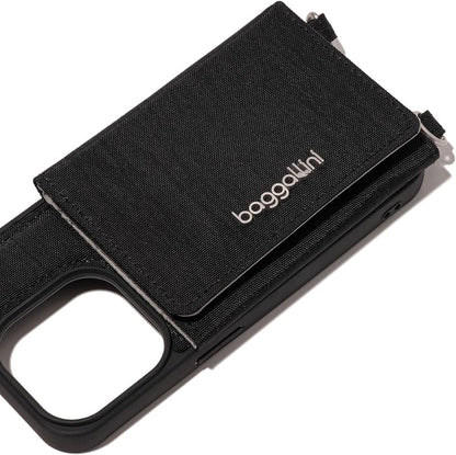 Baggallini On The Go iPhone Card Case Crossbody - Lightweight iPhone Case Designed for iPhone 13, iPhone 14, iPhone 15 and iPhone 15 Pro