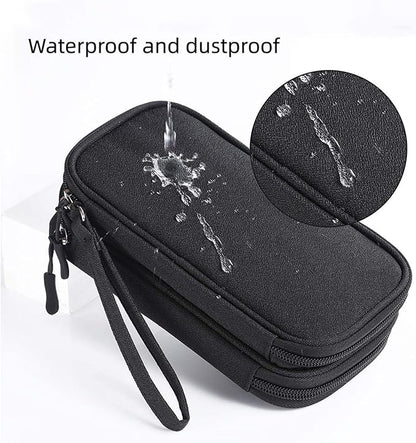 Electronic Organizer Travel Cable Accessories BagPouch Portable Waterproof Storage Bag Electronic Organizer Case for Cable, Mouse,USB Cable,Power Bank,Cord, Charger, Phone, Earphone