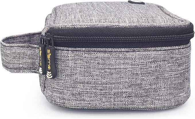 sisma Travel Electronics Organizer Small Carrying Case for Cables Phone Chargers USB Plugs Power Cords Earbuds Adapter Tech Accessories Pouch -Grey